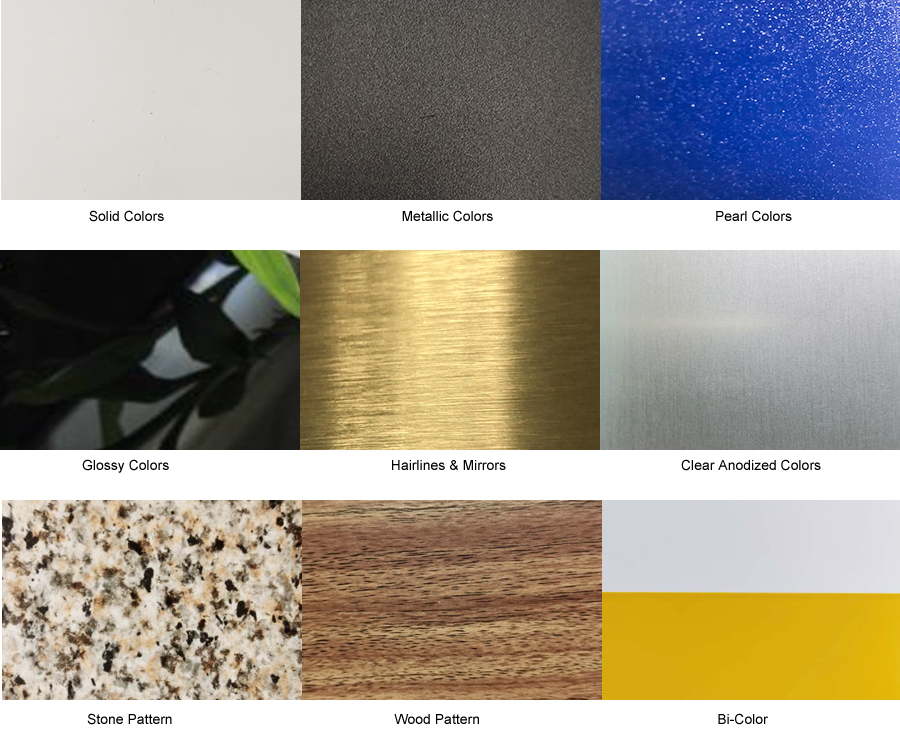 FR B1 Aluminium Composite Panel colors