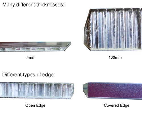 Aluminium honeycomb panel