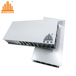 Customized 330x280x30mm curved decorative wall plastic doors durable aluminium honeycomb panel